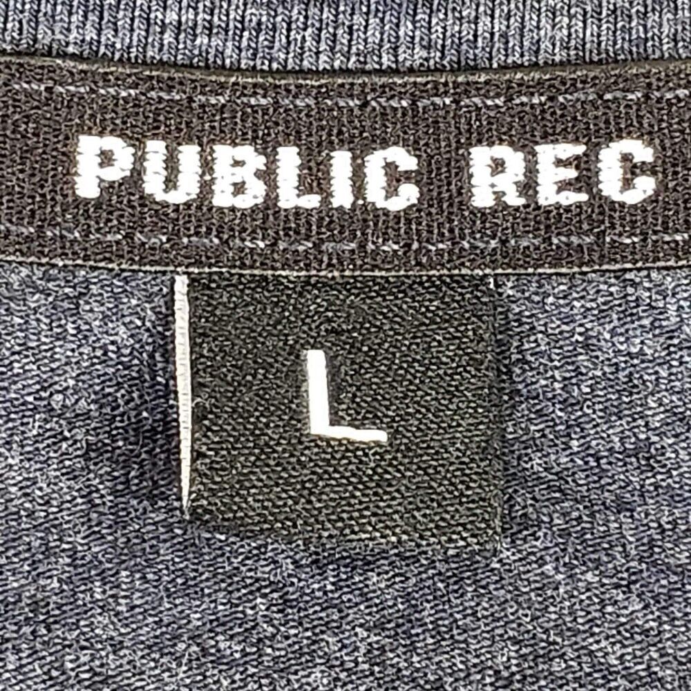 Public Rec Shirt Men’s Size Large Blue Go-To Short Sleeve Henley Stretch - Picture 6 of 9